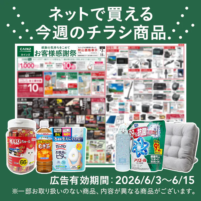 ネットで買える！お買い得なチラシ商品