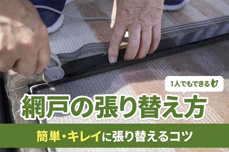 網戸張り替え|自分で簡単・キレイに張り替えるコツを解説!|となりのカインズさん