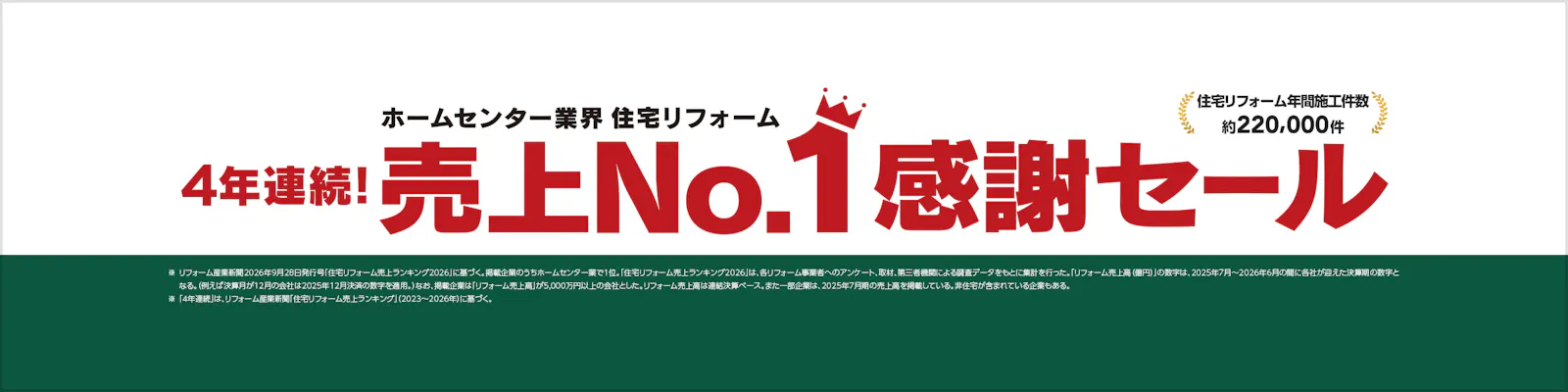 売上№1感謝セール