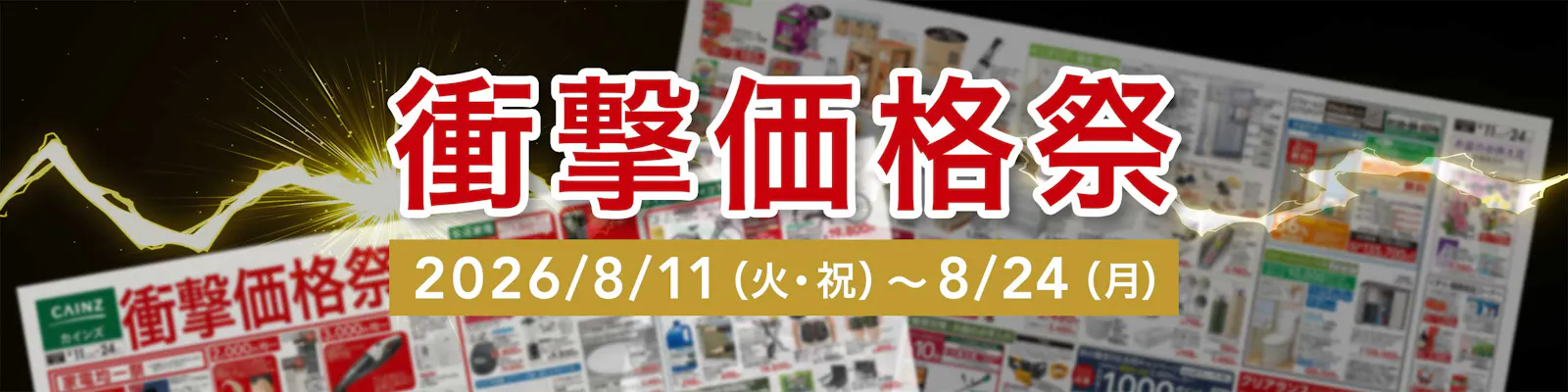 衝撃価格祭チラシ