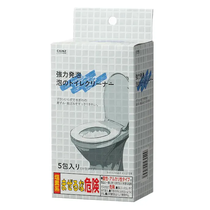 カインズ 強力発泡 泡のトイレクリーナー 40g×5包