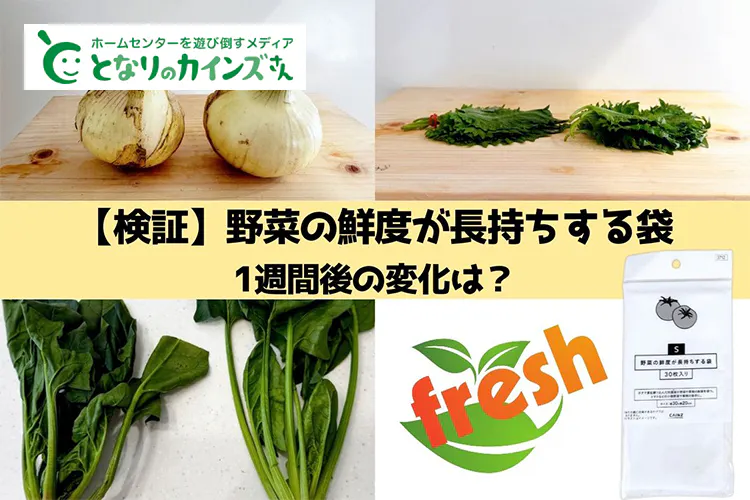 カインズの『野菜の鮮度が長持ちする袋』ってどれくらい効果あるの？ いろんな野菜で検証してみた