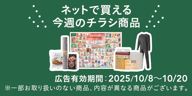 ネットで買える！お買い得なチラシ商品