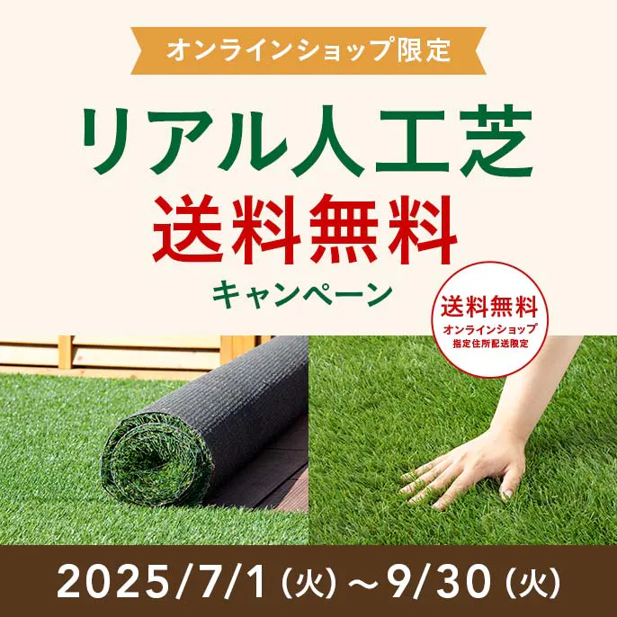 オンラインショップ限定キャンペーン（リアル人工芝）