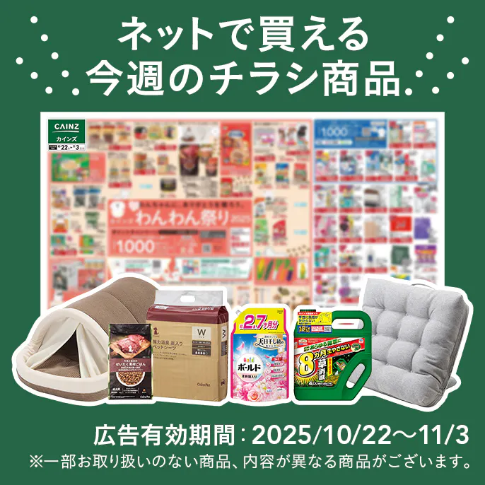 ネットで買える！お買い得なチラシ商品