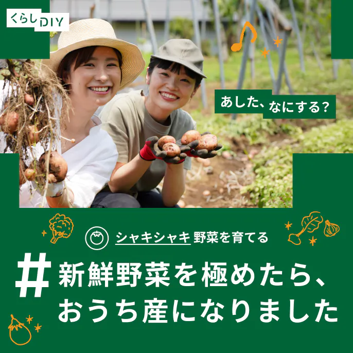 【あした、なにする？】家庭菜園のあるくらし