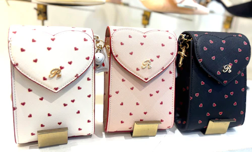 【Heart Collection】ハートカットスマホショルダーバッグ