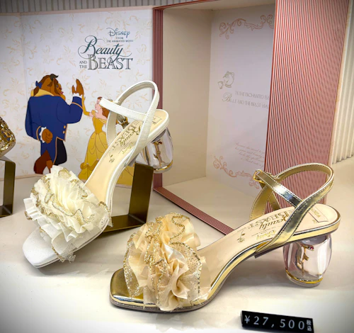 『美女と野獣』コレクション ローズヒールサンダル