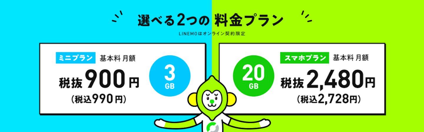 LINEMO（ラインモ）の料金プラン