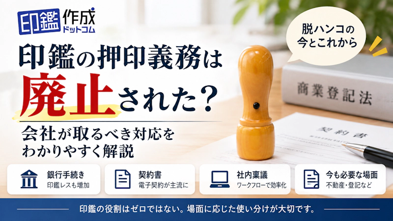 印鑑の押印義務は廃止された？会社が取るべき対応をわかりやすく解説