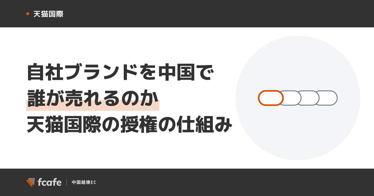 自社ブランドを中国で誰が売れるのか — 天猫国際の「授権」で販売者を絞り込む仕組み【2026年9月改定】