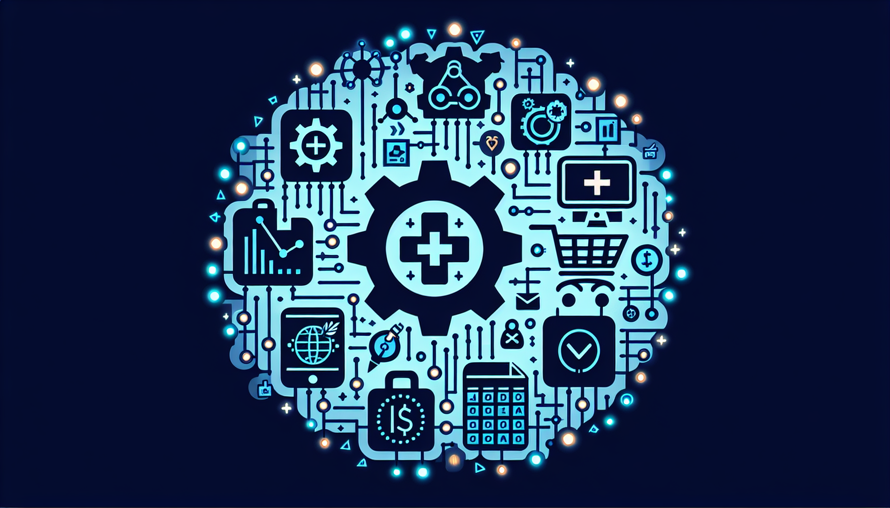 マルチエージェントAIの業界別活用事例のイメージ図