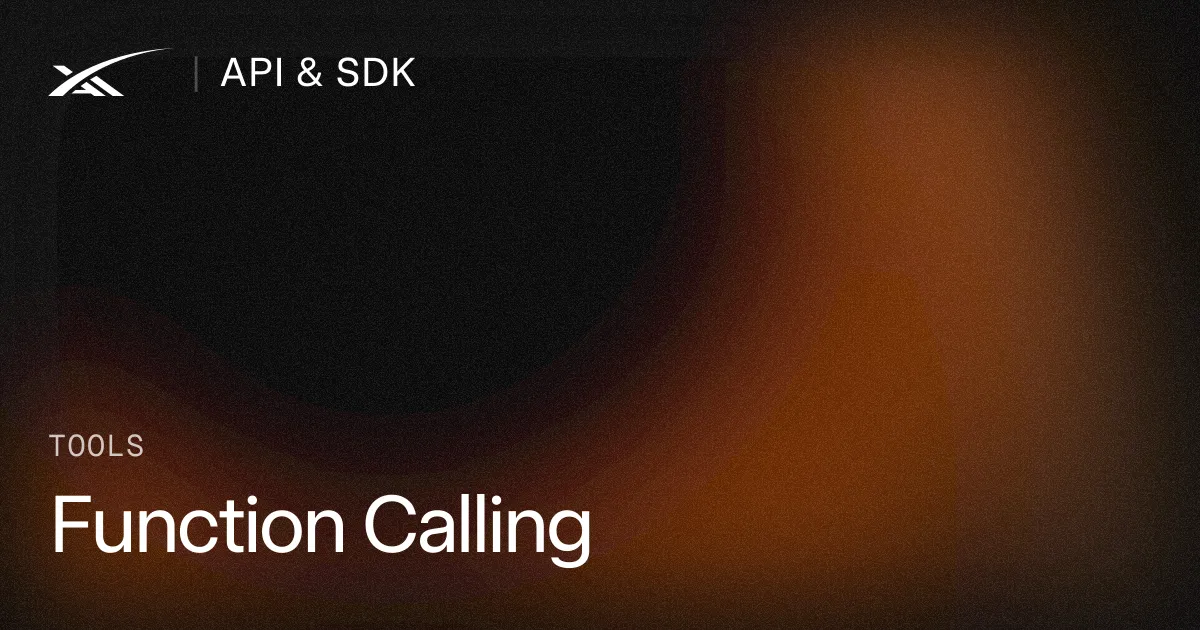 SpaceXAI開発者ドキュメントのFunction Callingページ