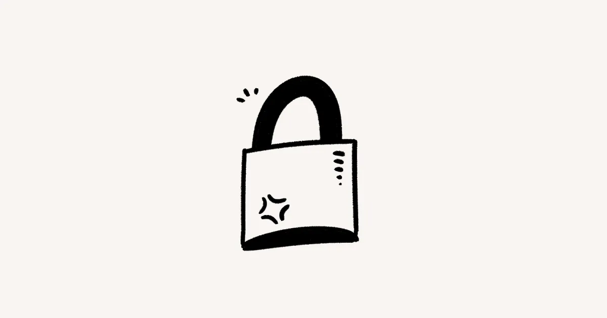 Notion AIのセキュリティ対策を表す南京錠のイラスト