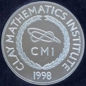 クレイ数学研究所（CMI）のメダル。ミレニアム懸賞問題の賞金100万ドルはCMIが授与する
