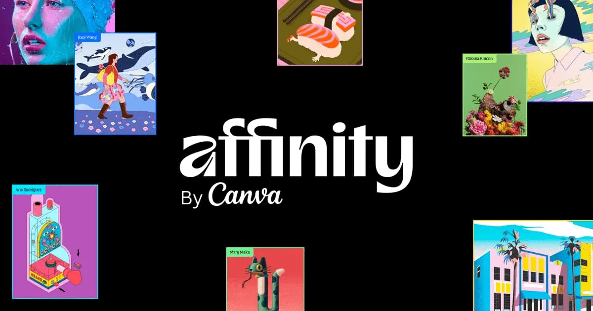 Canva傘下のAffinity(プロ向け編集機能)