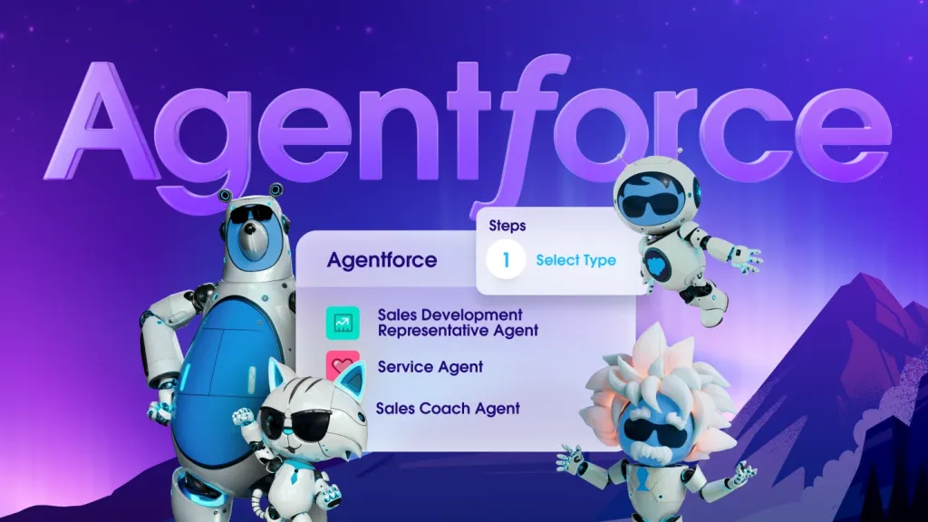 Salesforce Agentforceの公式イメージ画像（クレジット課金のAIエージェント基盤）
