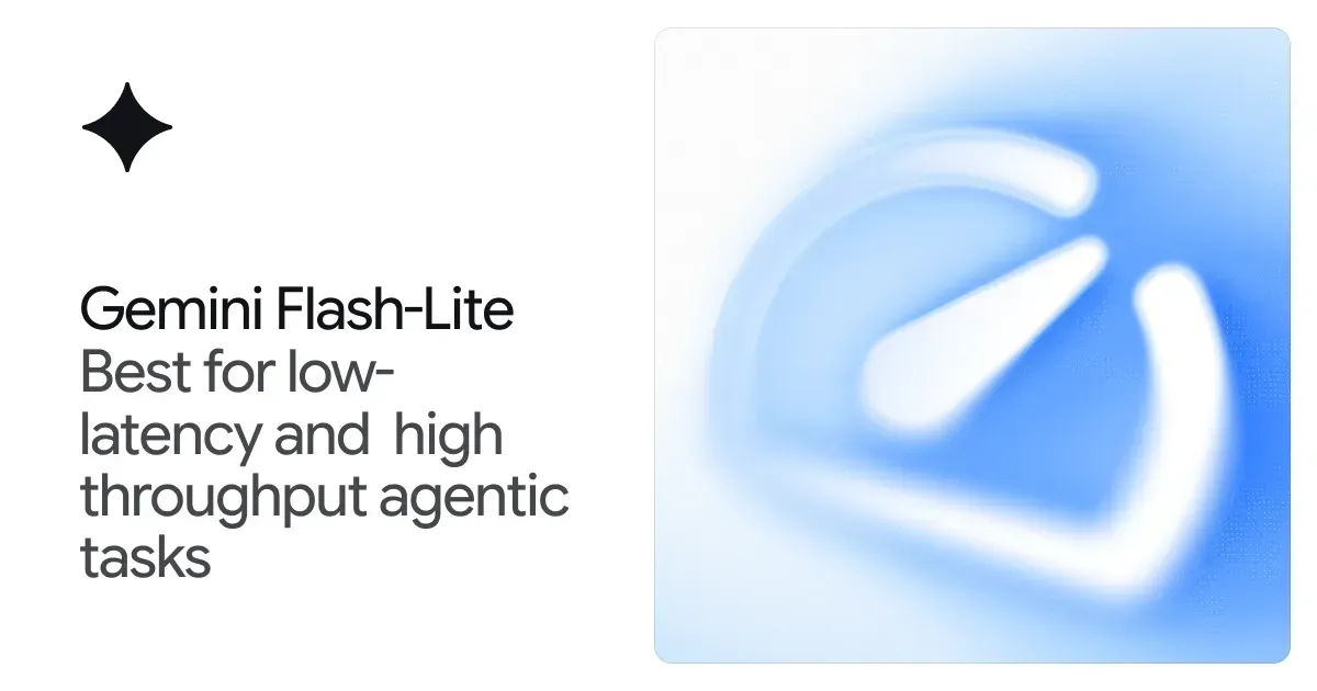 Google DeepMindのGemini Flash-Lite公式紹介画像