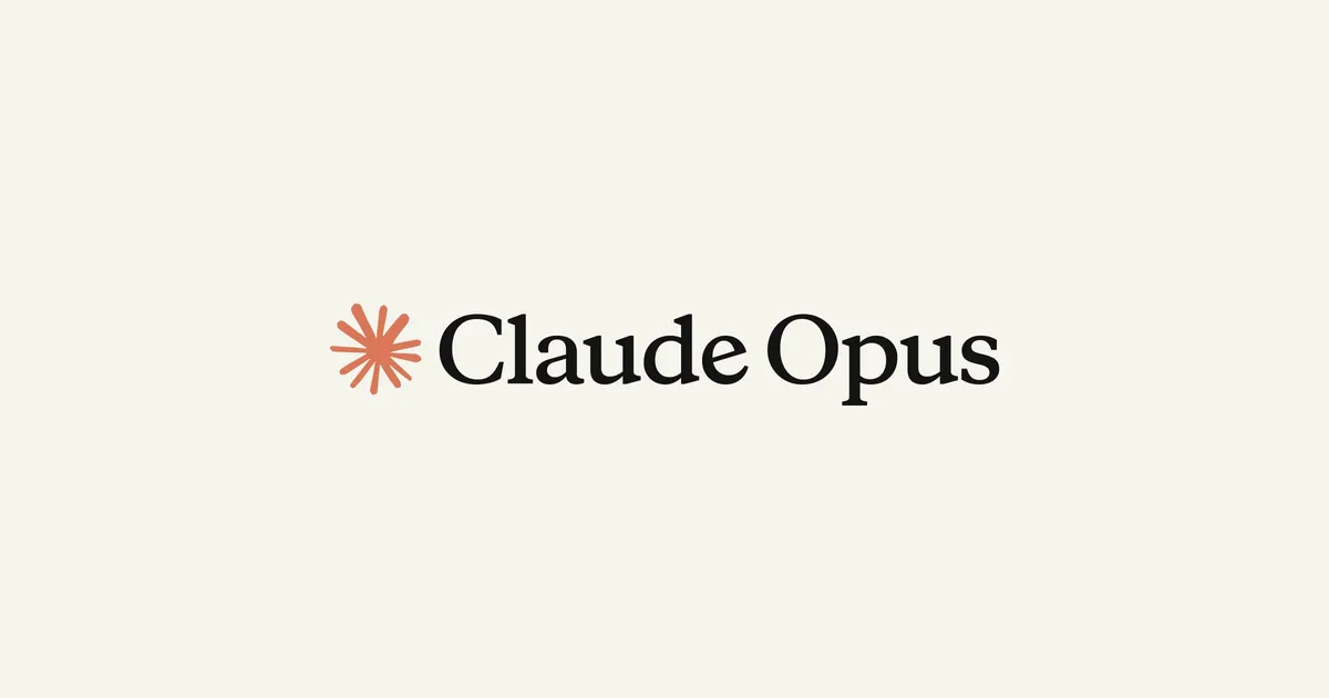 Anthropicの上位モデル Claude Opus の公式ブランドイメージ