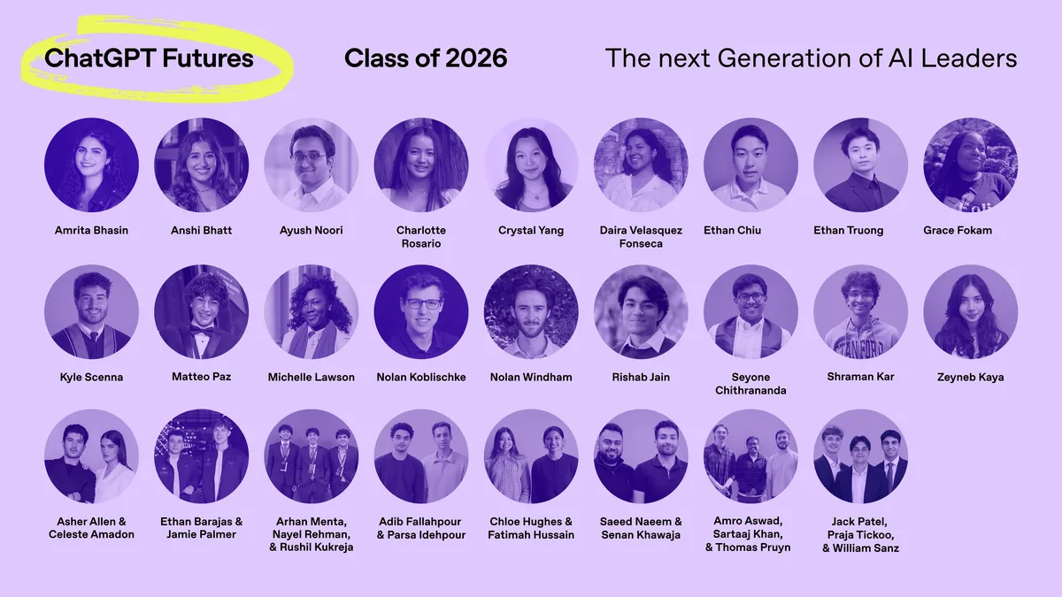 ChatGPT Futures Class of 2026 — OpenAI公式プログラムヘッダー画像