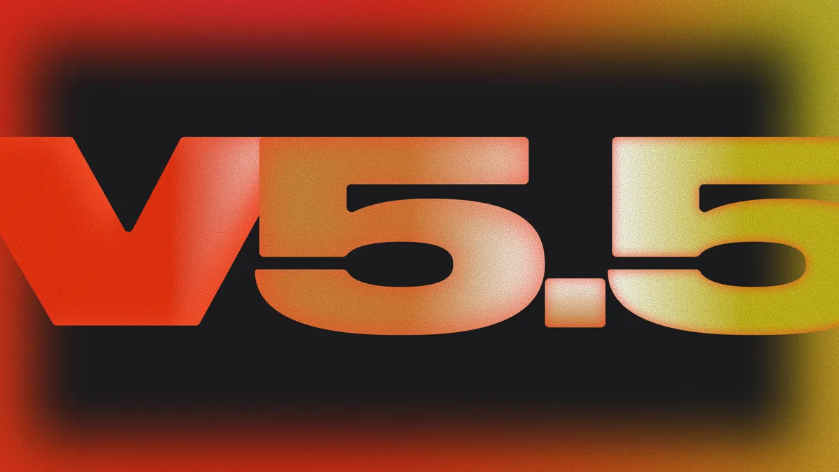 Suno V5.5リリース告知バナー