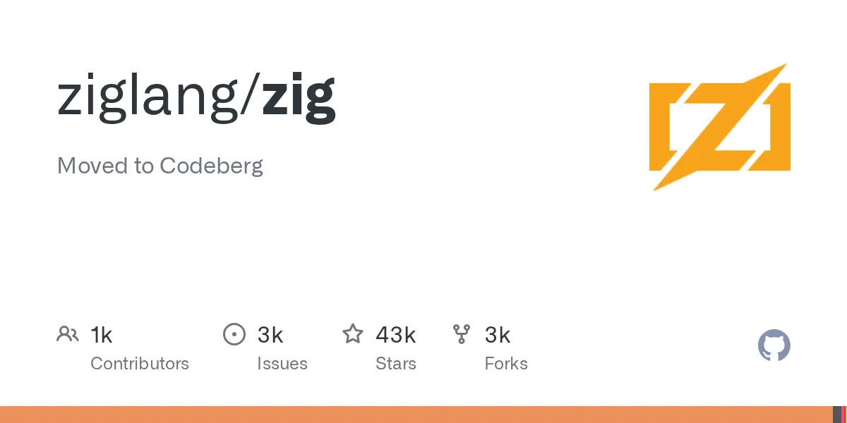Zig言語の公式リポジトリ(ziglang/zig)