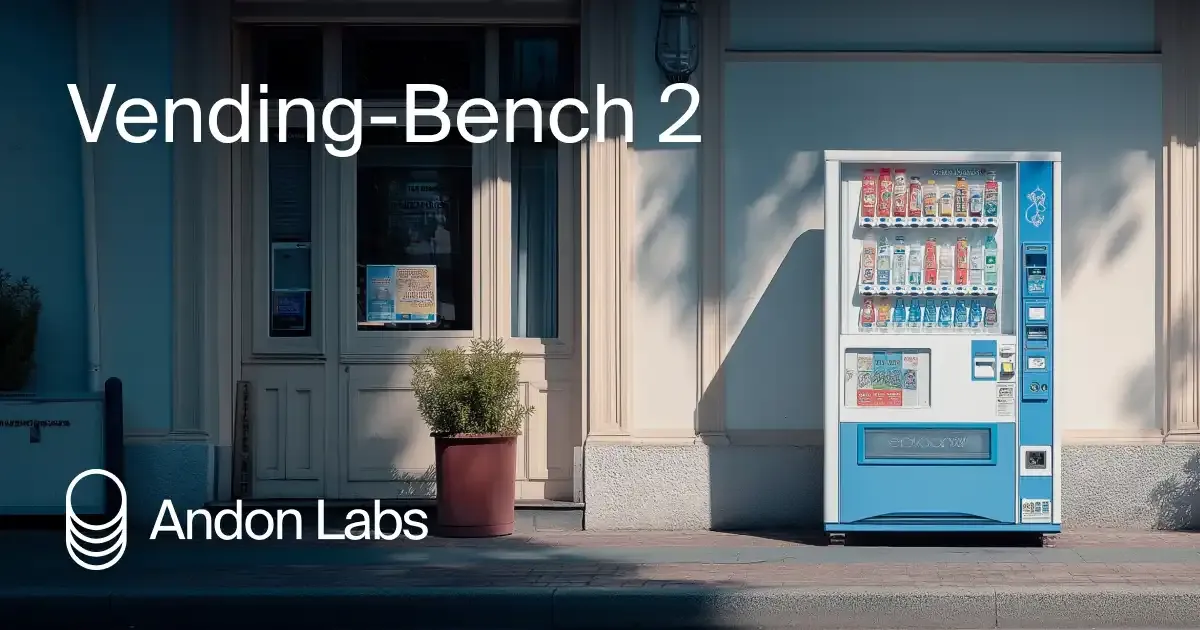 Andon Labsが公開したVending-Bench 2レポートの公式イメージ