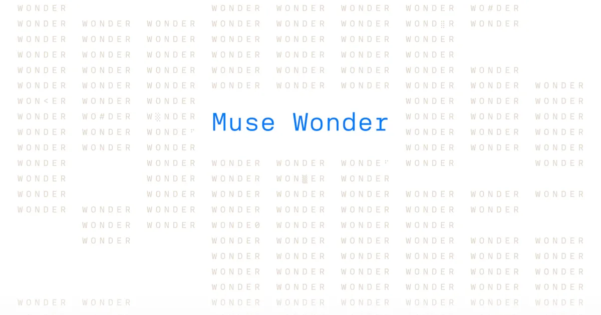 Meta研究ブログのMuse Wonder紹介画像