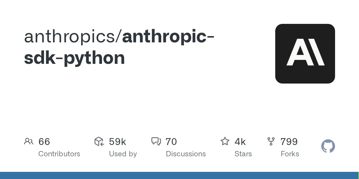 Anthropic公式Python SDKのGitHubリポジトリ。拒否時のフォールバックミドルウェアを同梱