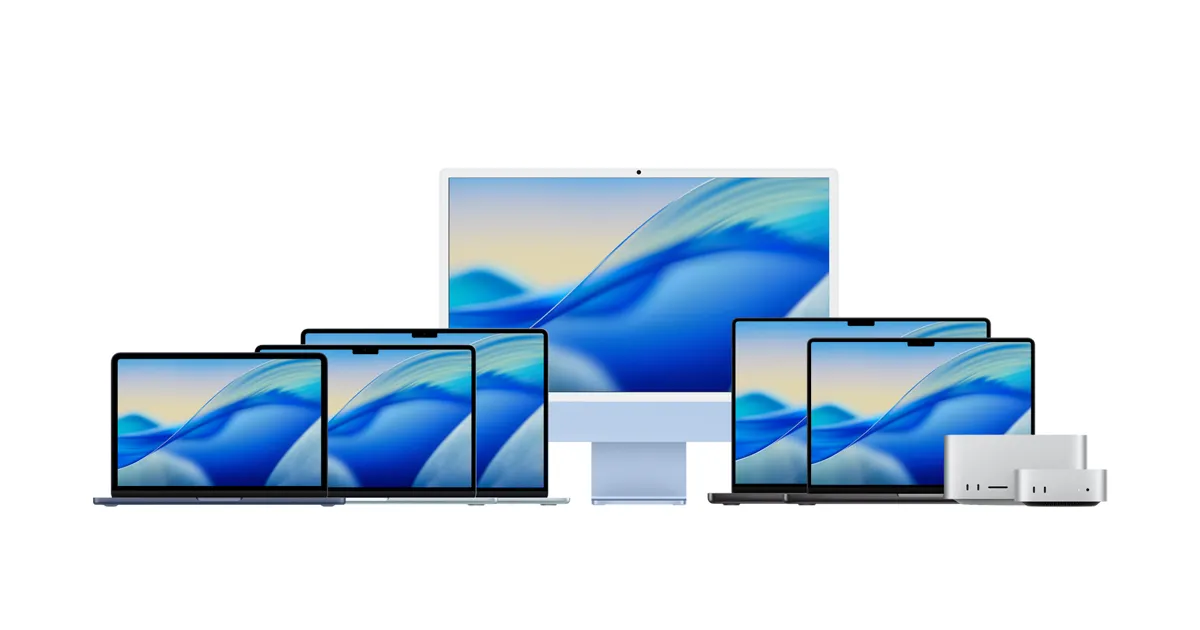 Apple Silicon搭載のMacラインナップ。Apple Messagesプラグインの動作条件となる