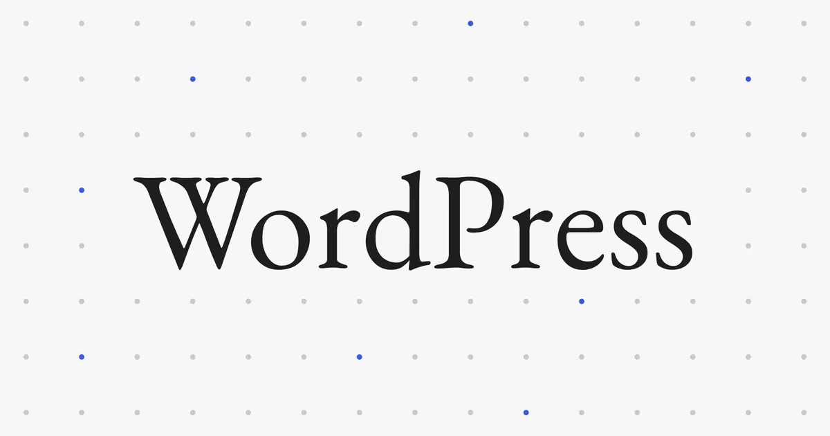 WordPress公式サイトのロゴ画像。CMSを導入しても更新作業の負担が残る現状を示す