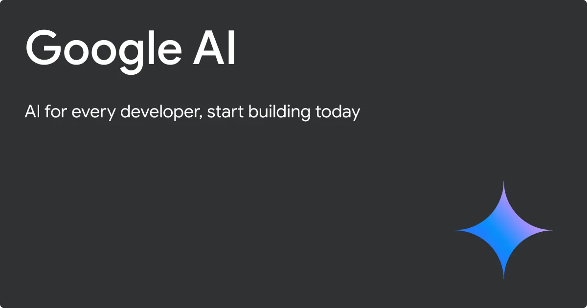 Gemini APIを提供するGoogle AI for Developersの公式画像