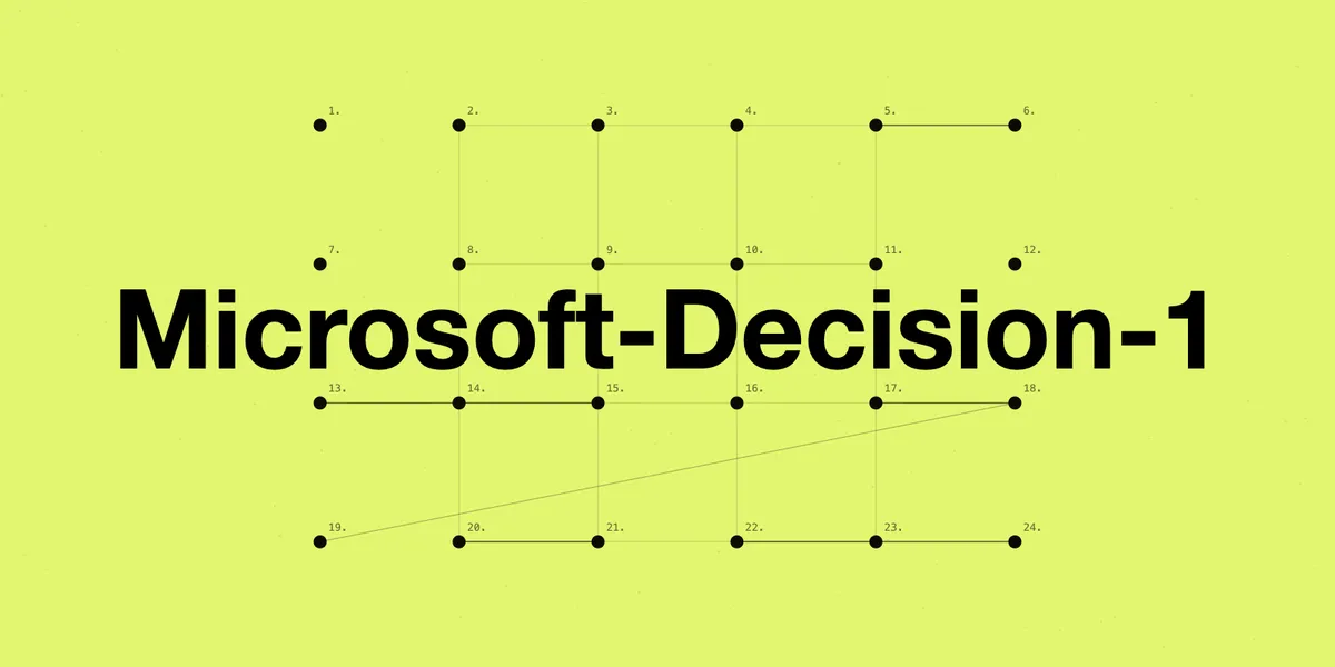 Microsoft公式ブログに掲載されたMicrosoft-Decision-1の発表画像