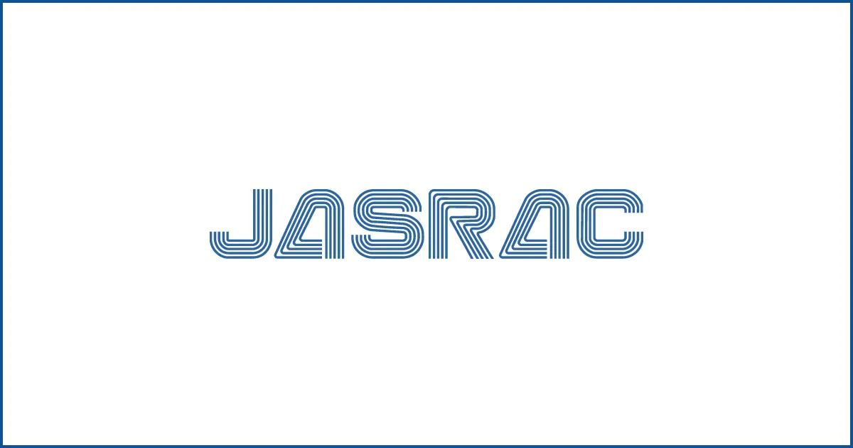 日本で楽曲の著作権を管理する日本音楽著作権協会（JASRAC）のロゴ