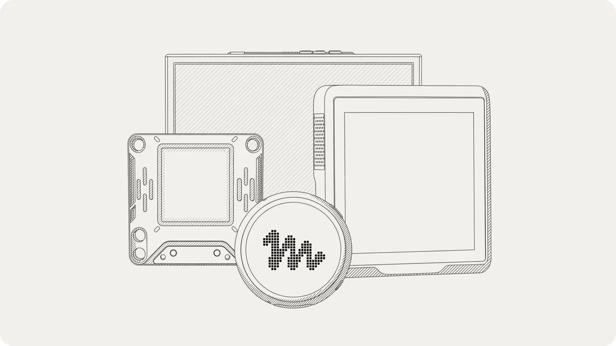Muse Gadgetsで作れる自作端末の基板や画面付きデバイスの線画イラスト