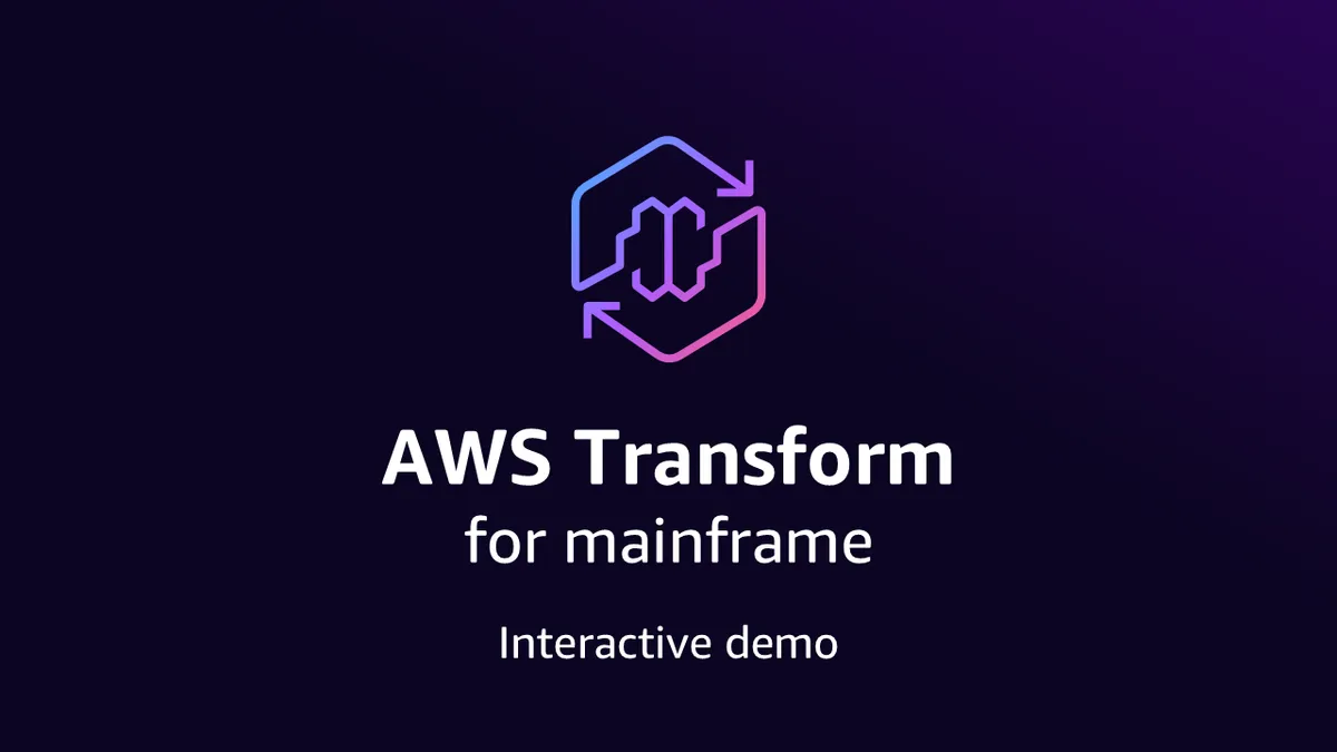 古いプログラムの解析や設計書づくりをAIで行うAWS Transform for mainframeの製品画像