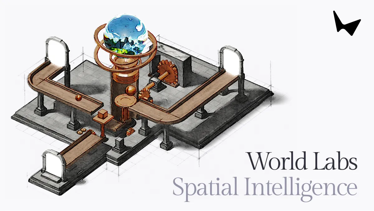 空間知能（Spatial Intelligence）を掲げるWorld Labs公式サイトのキービジュアル