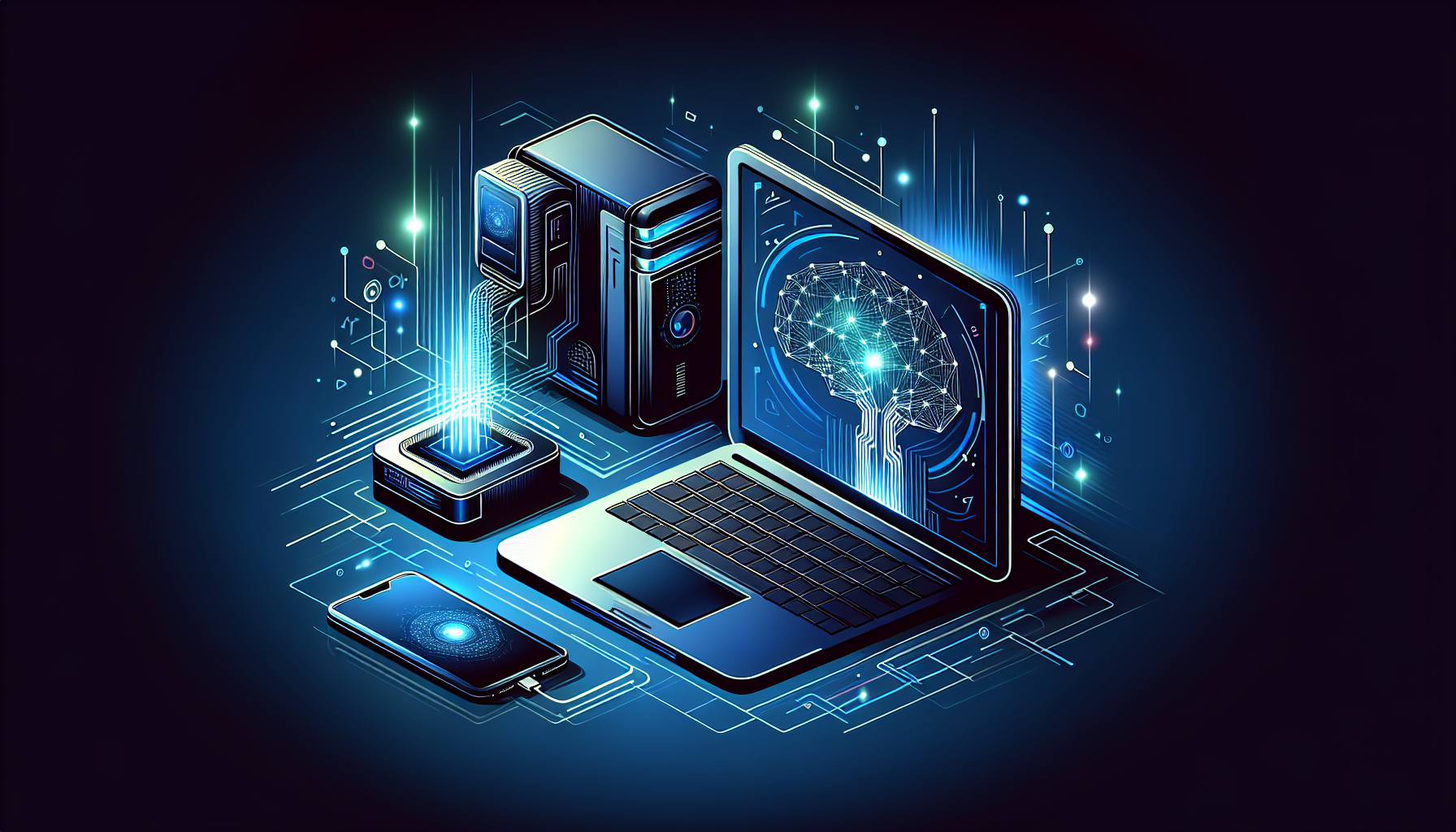 Gemma 4のローカルAI実行とデータプライバシーのイメージ図