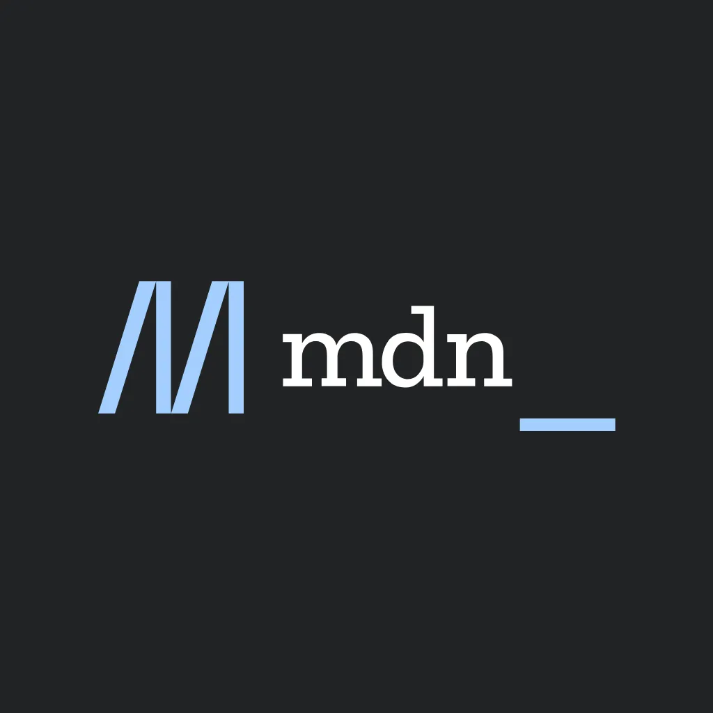 MDN Web Docs のロゴ画像（ブラウザの対応状況の確認先）