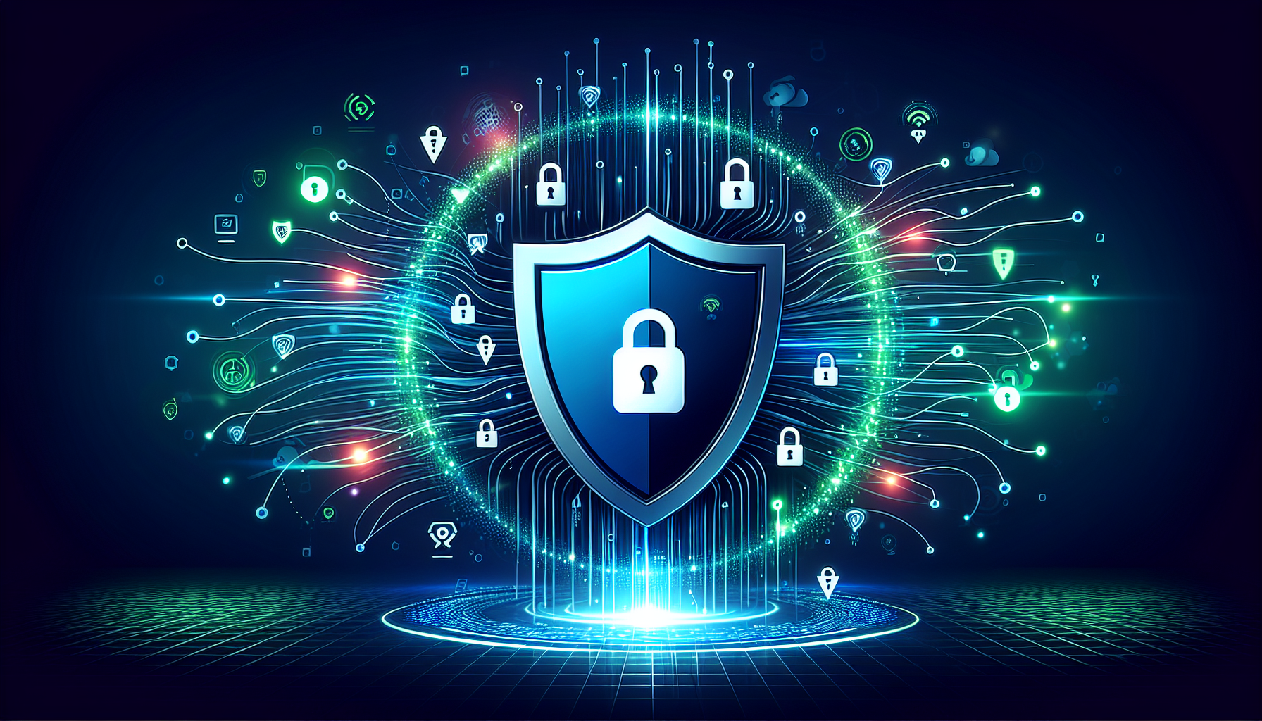 AI動画生成ツールのセキュリティとデータプライバシー保護のイメージ