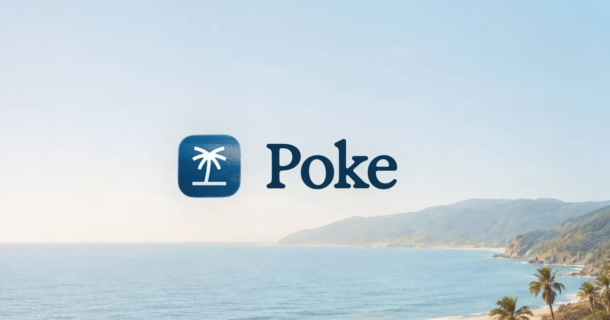 iMessageに常駐するパーソナルAIエージェントPokeの公式ブランドビジュアル