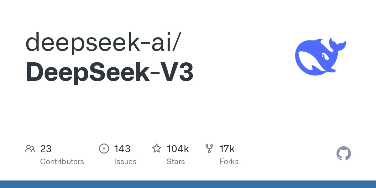 DeepSeek公式GitHubリポジトリのイメージ