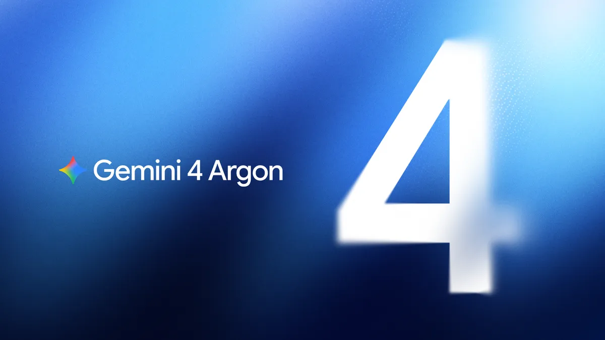 Gemini 4 Argonの発表を伝えるGoogle公式ブログのビジュアル