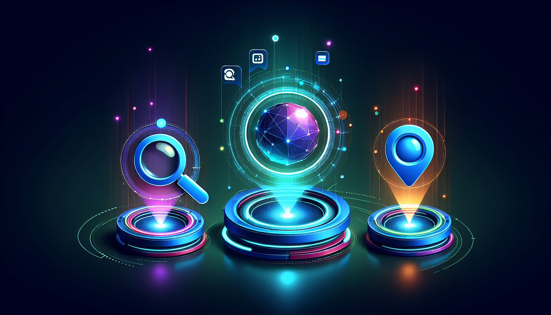 AI検索エンジンの3つのタイプ（検索専用型・汎用AI型・ブラウザ型）のイメージ図