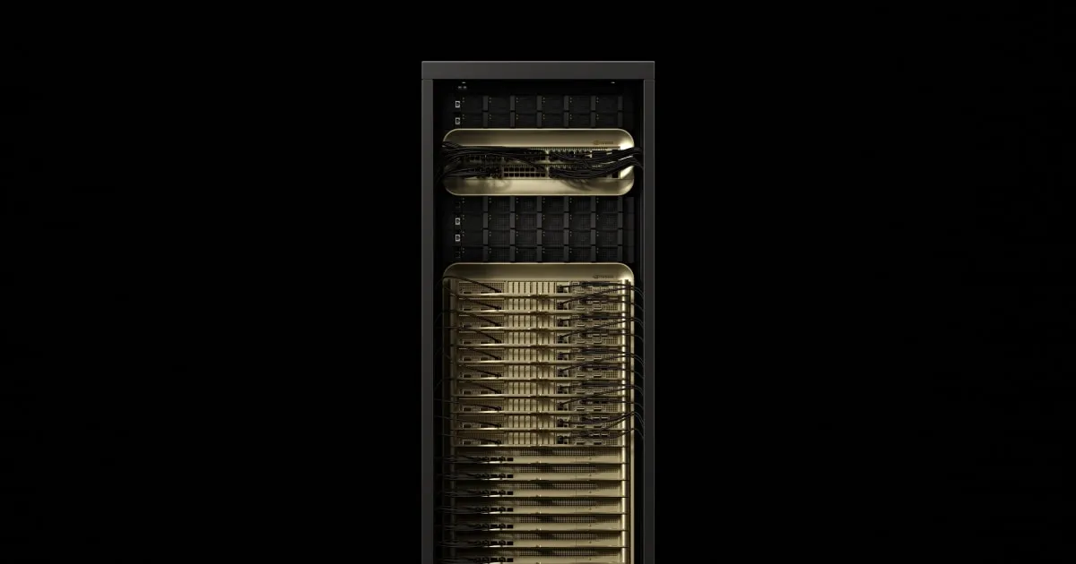 比較対象となるNVIDIA GB300 NVL72ラックスケールシステム