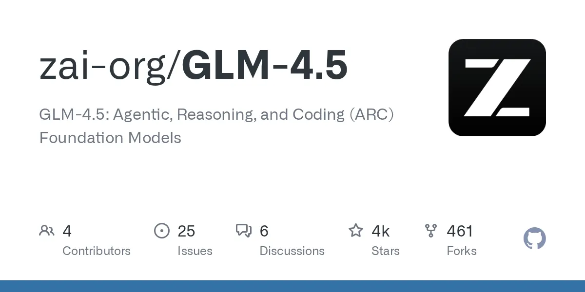 Z.ai(zai-org)公式GitHubのGLMモデルリポジトリ