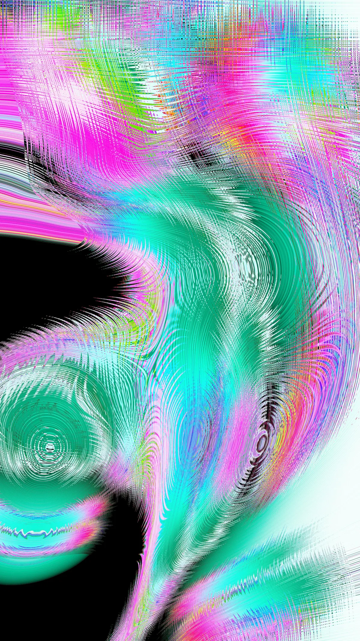 Adobe Firefly Generative Match（スタイル変換）のイメージ – カラフルなデジタルアートのスタイル変換表現