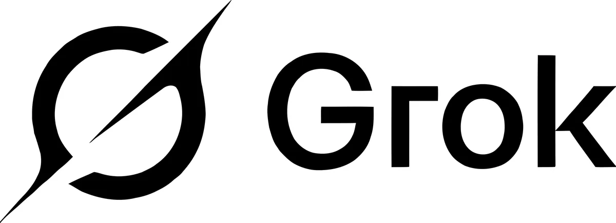 xAIのGrokロゴ。XChatにはAsk Grok機能として内蔵されている