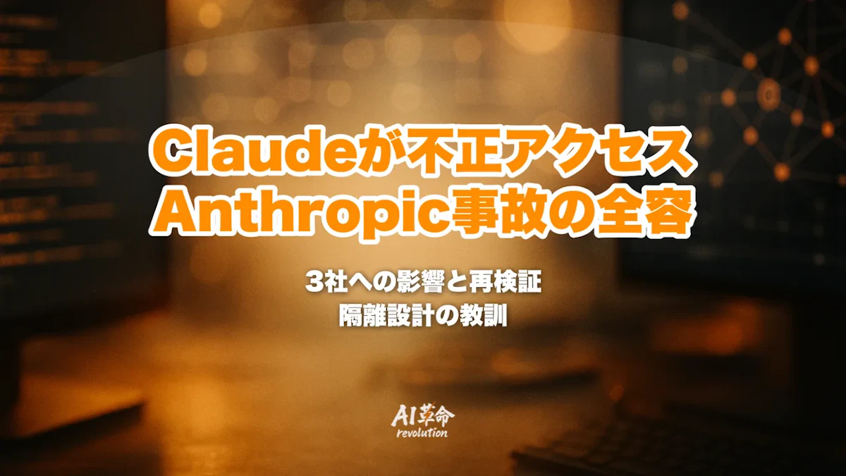Claudeが実在企業3社に不正アクセス|Anthropicサイバー評価事故の全容と14万件再検証の結果【2026年7月】