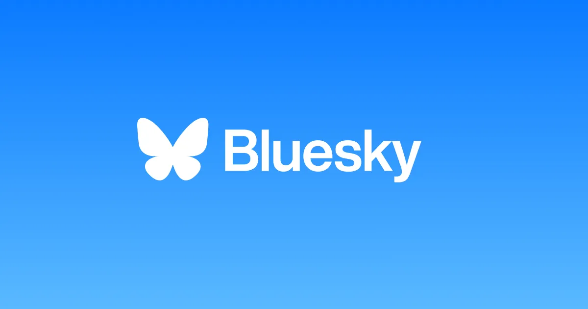 Blueskyの蝶のロゴが入った公式画像